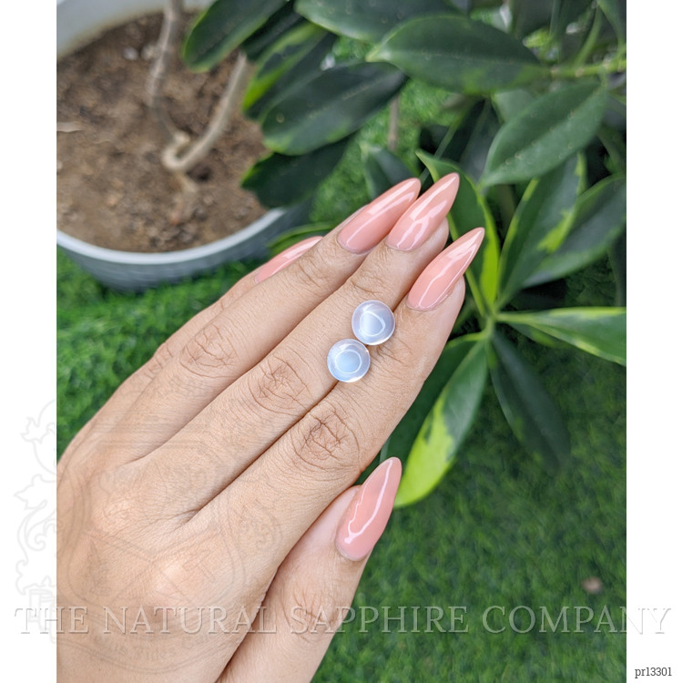 4.79 Ct.Tw. Cabochon Moonstone Pair from Madagascar