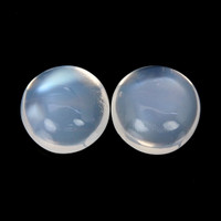 4.32 Ct.Tw.Total Carat Weight Cabochon Moonstone Pair from Madagascar Video