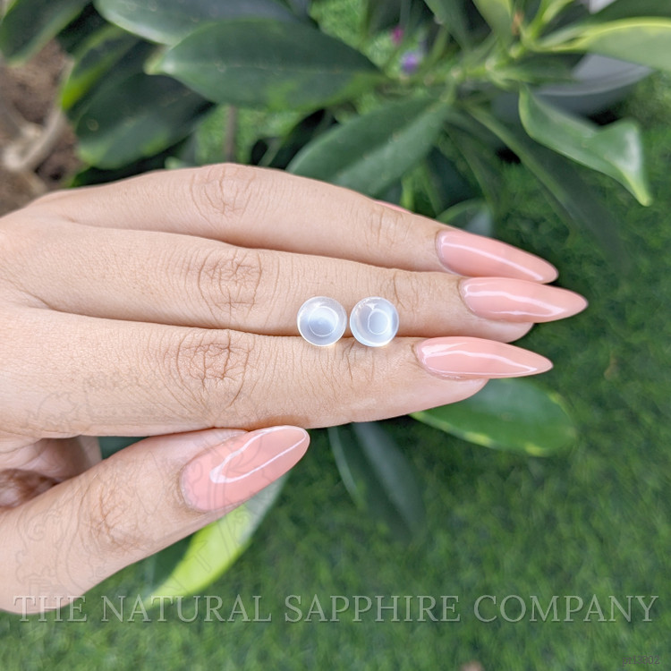 4.32 Ct.Tw. Cabochon Moonstone Pair from Madagascar