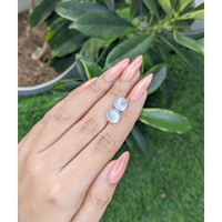 5.48&nbsp;Ct.Tw.Total Carat Weight Cabochon Moonstone Pair from Madagascar Life Style