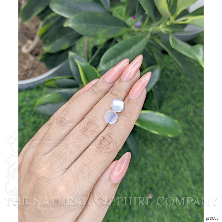 3.75 Ct.Tw. Cabochon Moonstone Pair from Madagascar