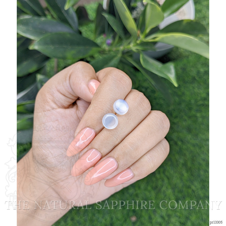 3.75 Ct.Tw. Cabochon Moonstone Pair from Madagascar