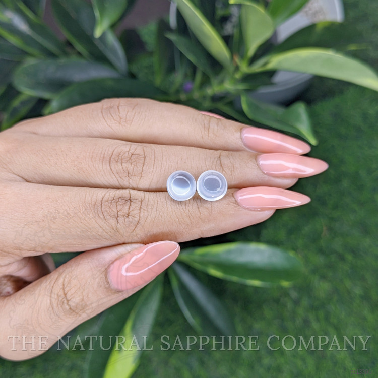 4.50 Ct.Tw. Cabochon Moonstone Pair from Madagascar