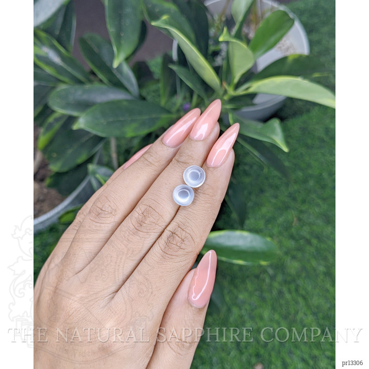 4.50 Ct.Tw. Cabochon Moonstone Pair from Madagascar