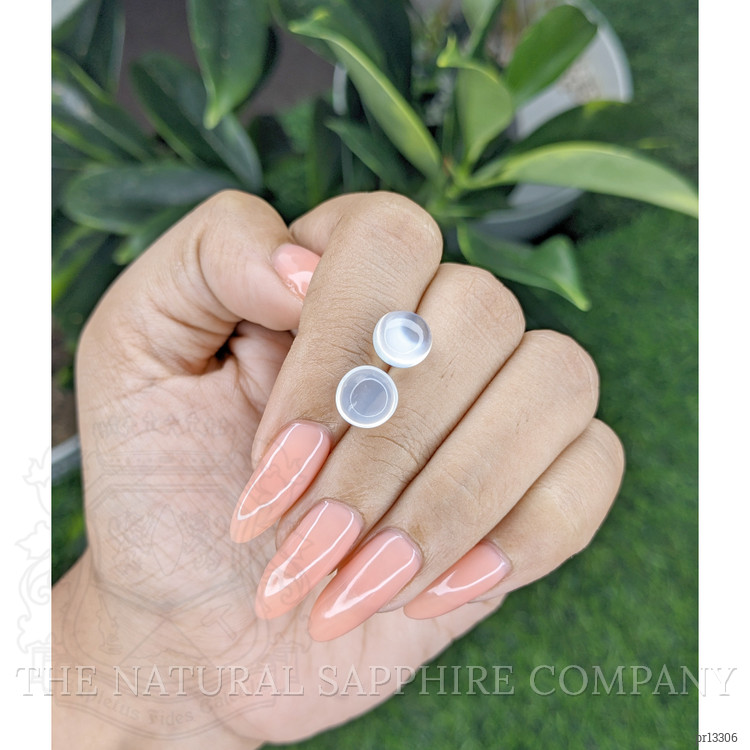 4.50 Ct.Tw. Cabochon Moonstone Pair from Madagascar