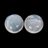 10.67 Ct.Tw.Total Carat Weight White Cabochon Moonstone Pair from Madagascar Video