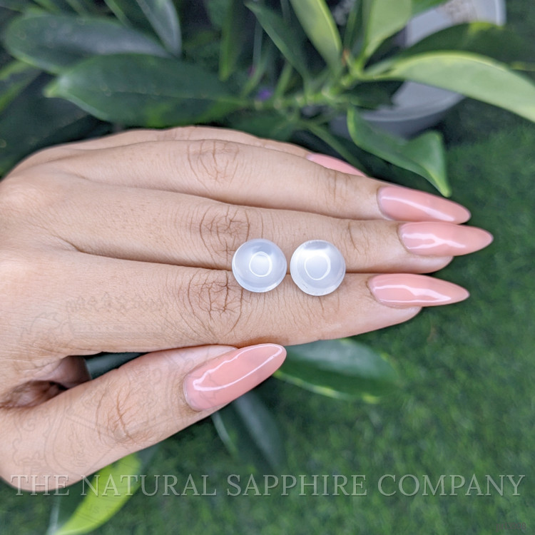 11.08 Ct.Tw. Cabochon Moonstone Pair from Madagascar