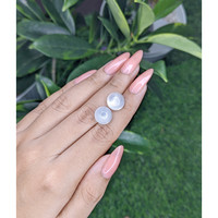 11.08 Ct.Tw.Total Carat Weight Cabochon Moonstone Pair from Madagascar Life Style