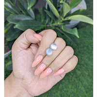 5.16&nbsp;Ct.Tw.Total Carat Weight Cabochon Moonstone Pair from Madagascar Life Style