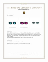 1.62 Ct.Tw.Total Carat Weight Alexandrite Pair from Ceylon (Sri Lanka) Appraisal