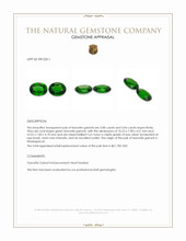 6.14 Ct.Tw.Total Carat Weight Tsavorite Garnet Pair from Madagascar Appraisal