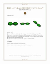 6.14 Ct.Tw.Total Carat Weight Tsavorite Garnet Pair from Madagascar Appraisal