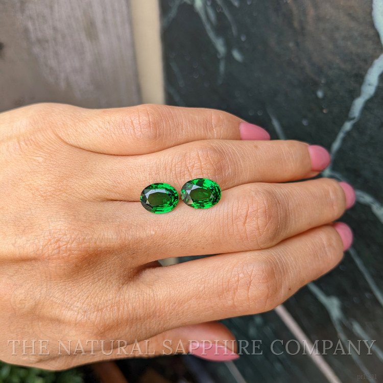 6.14 Ct.Tw. Tsavorite Garnet Pair from Madagascar