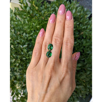 6.14&nbsp;Ct.Tw.Total Carat Weight Tsavorite Garnet Pair from Madagascar Life Style