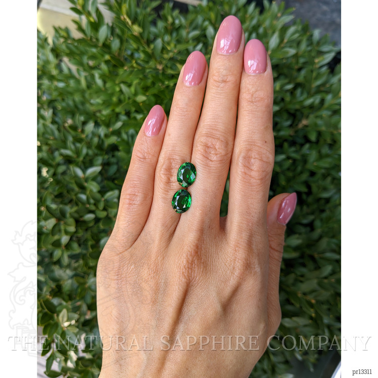 6.14 Ct.Tw. Tsavorite Garnet Pair from Madagascar