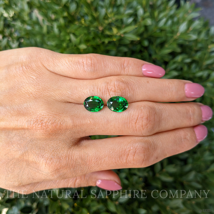 6.14 Ct.Tw. Tsavorite Garnet Pair from Madagascar