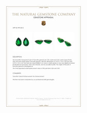 6.12 Ct.Tw.Total Carat Weight Tsavorite Garnet Pair from Madagascar Appraisal
