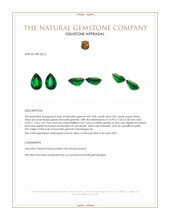 6.12 Ct.Tw.Total Carat Weight Tsavorite Garnet Pair from Madagascar Appraisal