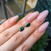 3.15 Ct.Tw.Total Carat Weight Tsavorite Garnet Pair from Madagascar Life Style