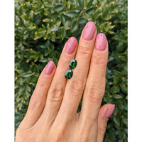 3.15 Ct.Tw.Total Carat Weight Tsavorite Garnet Pair from Madagascar Life Style