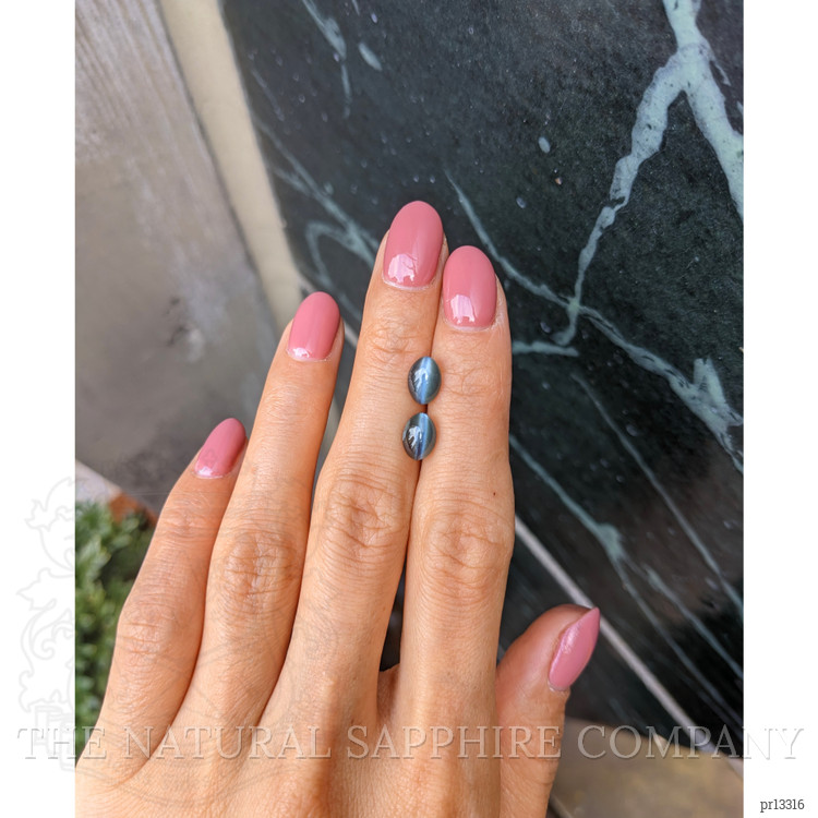 3.19 Ct.Tw. Cabochon Alexandrite Pair from Ceylon (Sri Lanka)