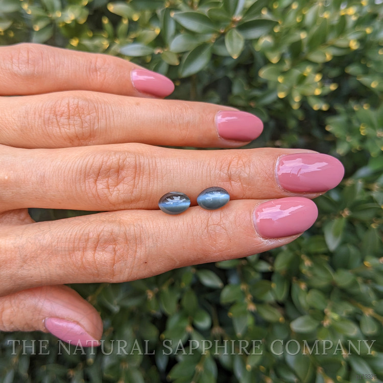 3.19 Ct.Tw. Cabochon Alexandrite Pair from Ceylon (Sri Lanka)