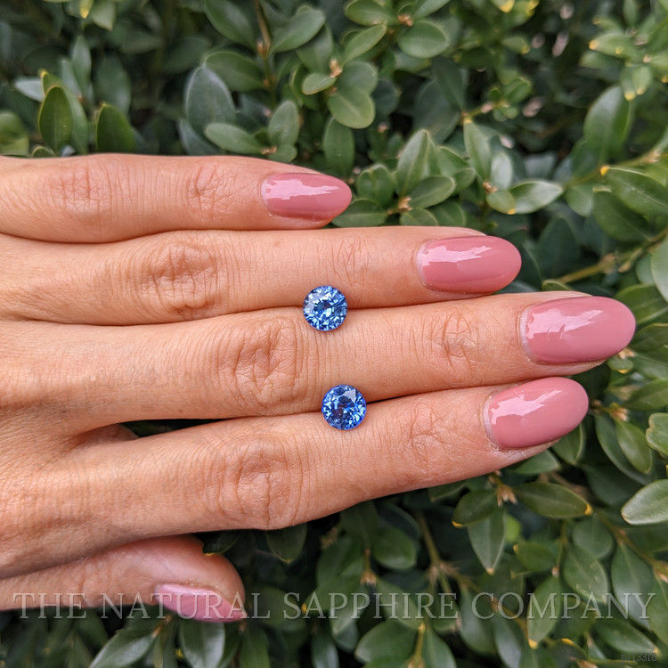 3.31 Ct.Tw. Blue Sapphire Pair from Ceylon (Sri Lanka)