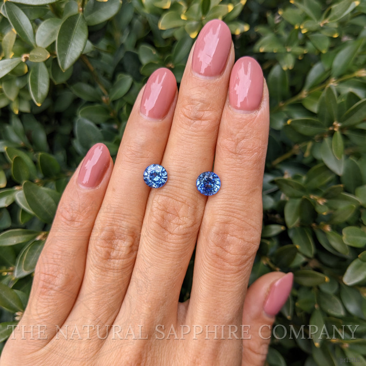 3.31 Ct.Tw. Blue Sapphire Pair from Ceylon (Sri Lanka)