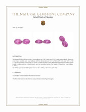 10.55 Ct.Tw.Total Carat Weight Cabochon Tourmaline Pair from Africa Appraisal