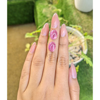 10.55&nbsp;Ct.Tw.Total Carat Weight Cabochon Tourmaline Pair from Africa Life Style