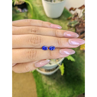 1.38&nbsp;Ct.Tw.Total Carat Weight Tanzanite Pair from Tanzania Life Style