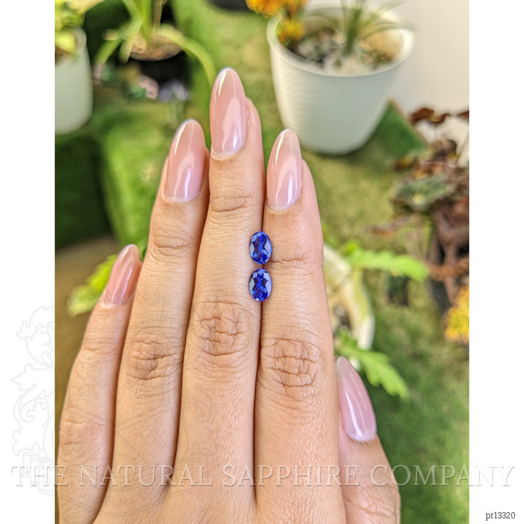 1.38 Ct.Tw. Tanzanite Pair from Tanzania