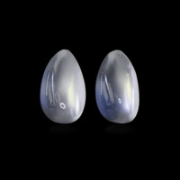 4.98&nbsp;Ct.Tw.Total Carat Weight Cabochon Moonstone Pair from Tanzania Video