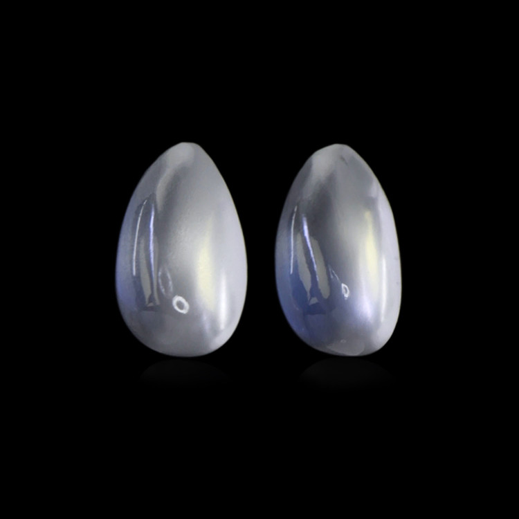 4.98 Ct.Tw. Cabochon Moonstone Pair from Tanzania