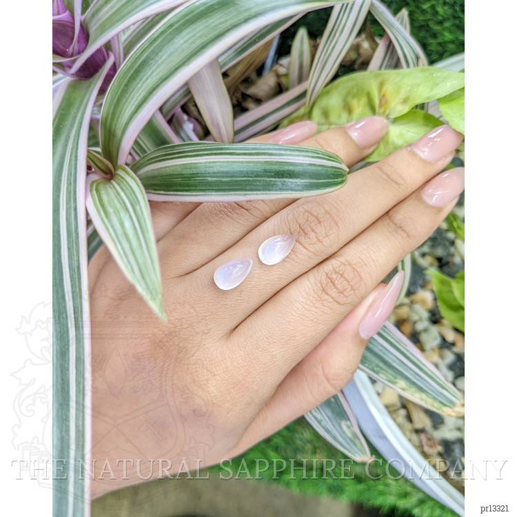 4.98 Ct.Tw. Cabochon Moonstone Pair from Tanzania