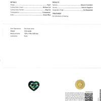 5.09 Ct.Tw.Total Carat Weight Bluish Green Sapphire Pair from Ceylon (Sri Lanka) Scan Report