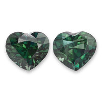 5.09&nbsp;Ct.Tw.Total Carat Weight Bluish Green Sapphire Pair from Ceylon (Sri Lanka) Video