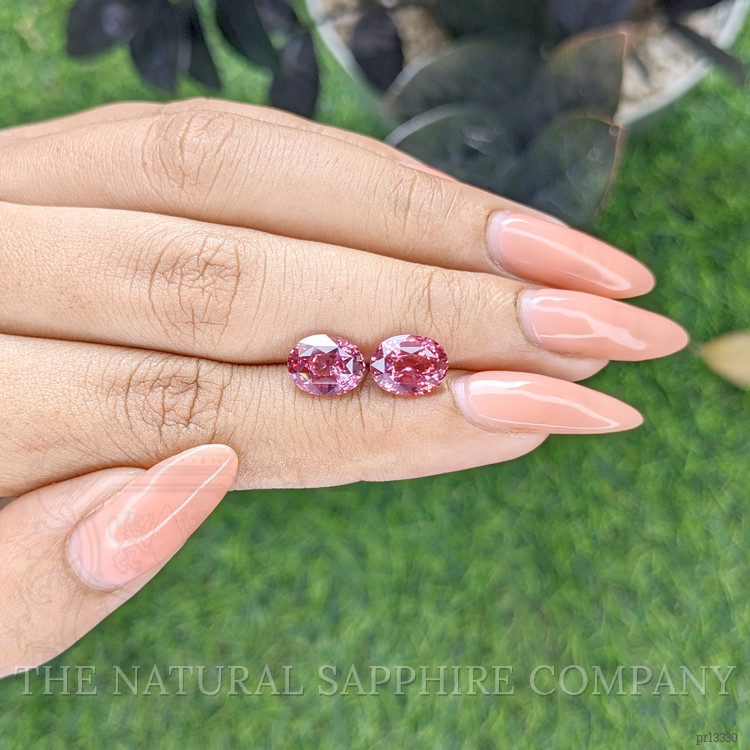 4.67 Ct.Tw. Pink Sapphire Pair from Ceylon (Sri Lanka)