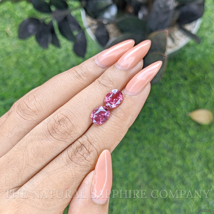 4.67 Ct.Tw. Pink Sapphire Pair from Ceylon (Sri Lanka)