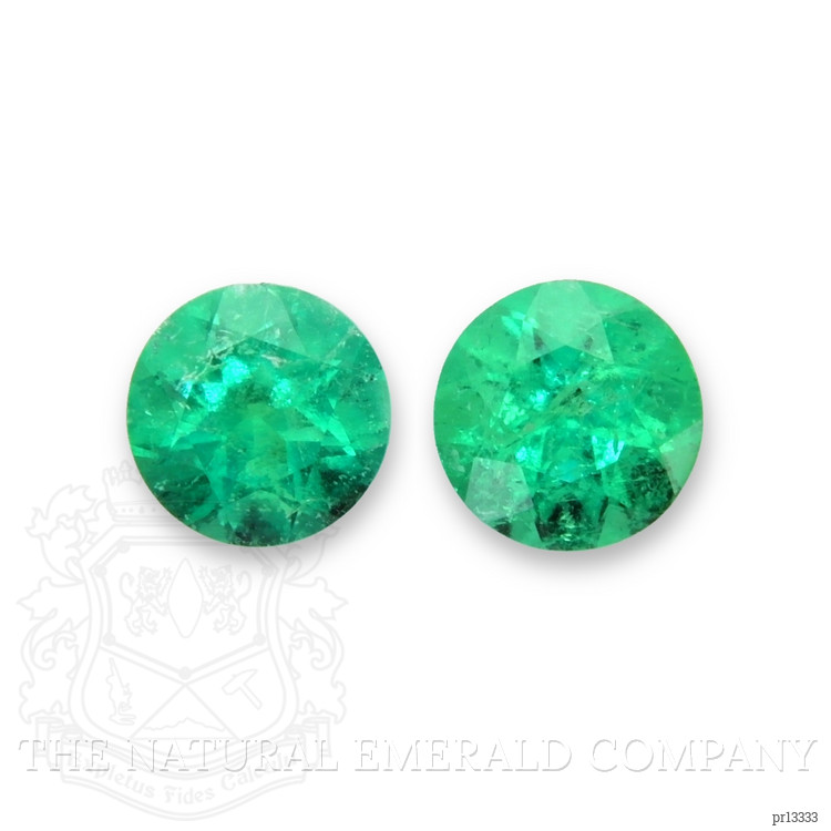 0.74 Ct.Tw. Emerald Pair from Colombia