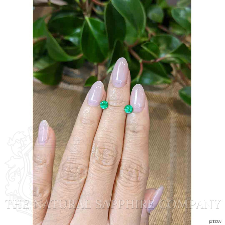 0.74 Ct.Tw. Emerald Pair from Colombia