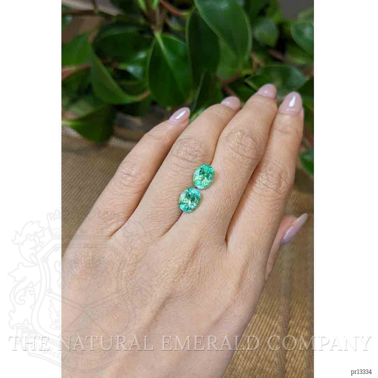 3.11 Ct.Tw. Emerald Pair from Colombia