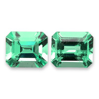 1.17 Ct.Tw.Total Carat Weight Emerald Pair from Colombia Video