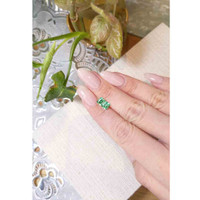 1.17 Ct.Tw.Total Carat Weight Emerald Pair from Colombia Life Style