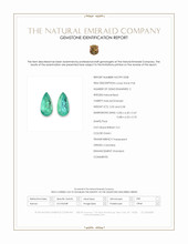 4.93&nbsp;Ct.Tw.Total Carat Weight Emerald Pair from Colombia Scan Report