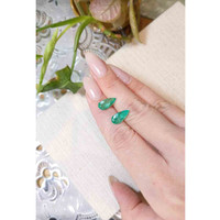 4.93 Ct.Tw.Total Carat Weight Emerald Pair from Colombia Life Style