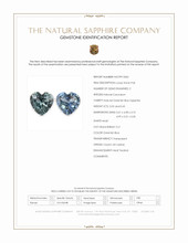 1.20 Ct.Tw.Total Carat Weight Bluish Green Sapphire Pair from Ceylon (Sri Lanka) Scan Report