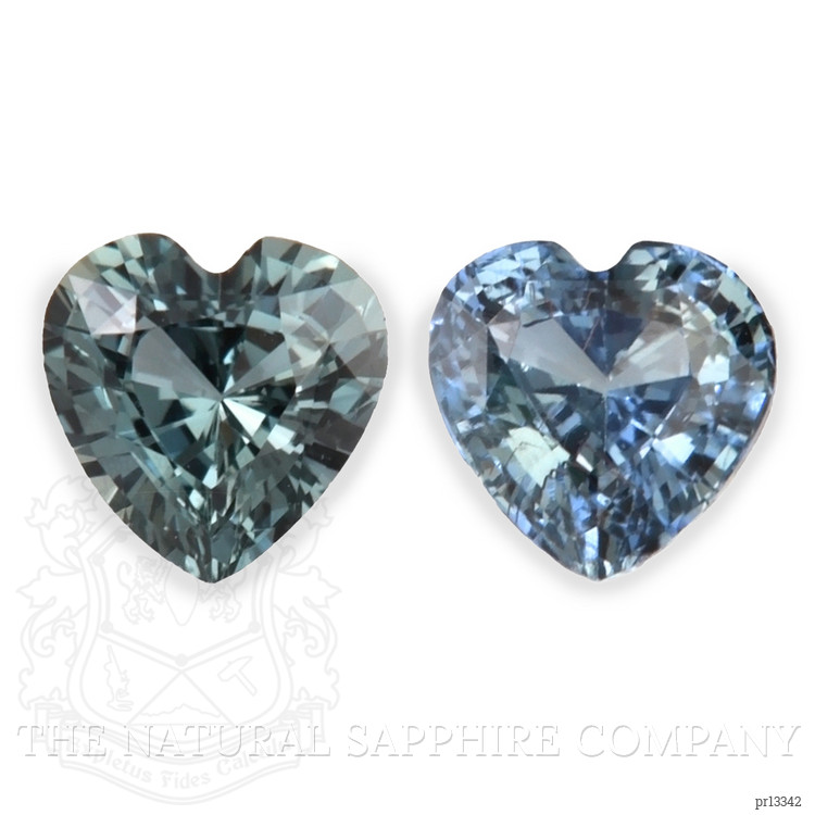 1.20 Ct.Tw. Bluish Green Sapphire Pair from Ceylon (Sri Lanka)