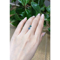 1.20&nbsp;Ct.Tw.Total Carat Weight Bluish Green Sapphire Pair from Ceylon (Sri Lanka) Life Style