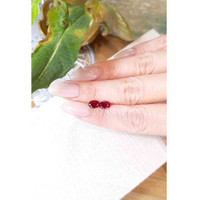 2.21 Ct.Tw.Total Carat Weight Ruby Pair from Mozambique Life Style